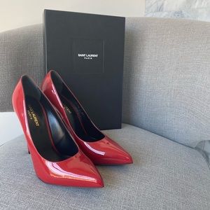 Ysl patent leather heels